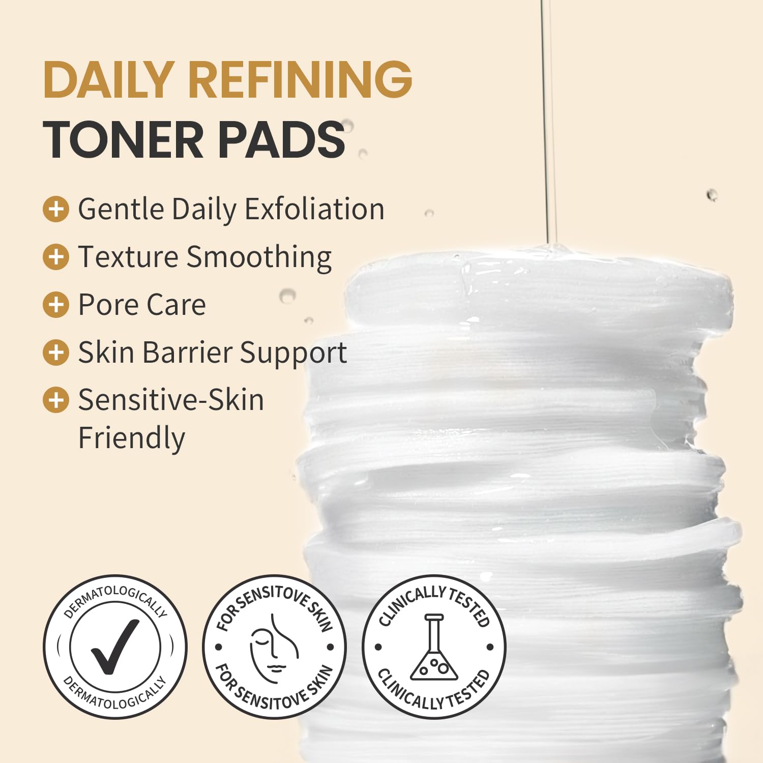 Retinol y ceramidas fortalecen la piel en #OOTD discos tonificantes.