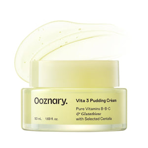 OOZNARY Vita 3 Pudding, crema nocturna en bote, hidratación suave al despertar.