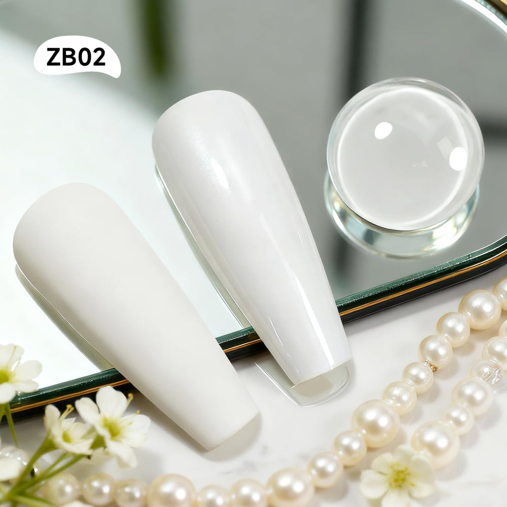 OpenLive Esmalte Blanco aplicado con secado rápido sin lámpara.