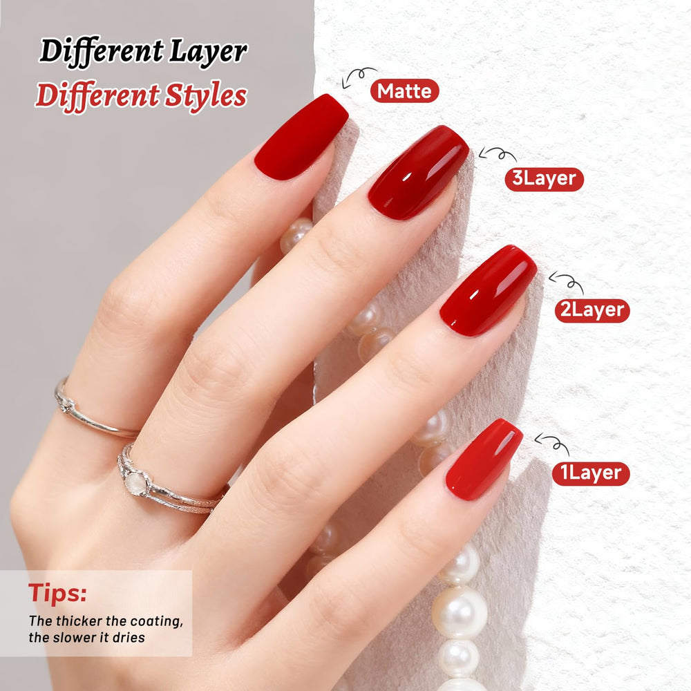 Esmalte OpenLive rojo como base para diseños y manicuras.