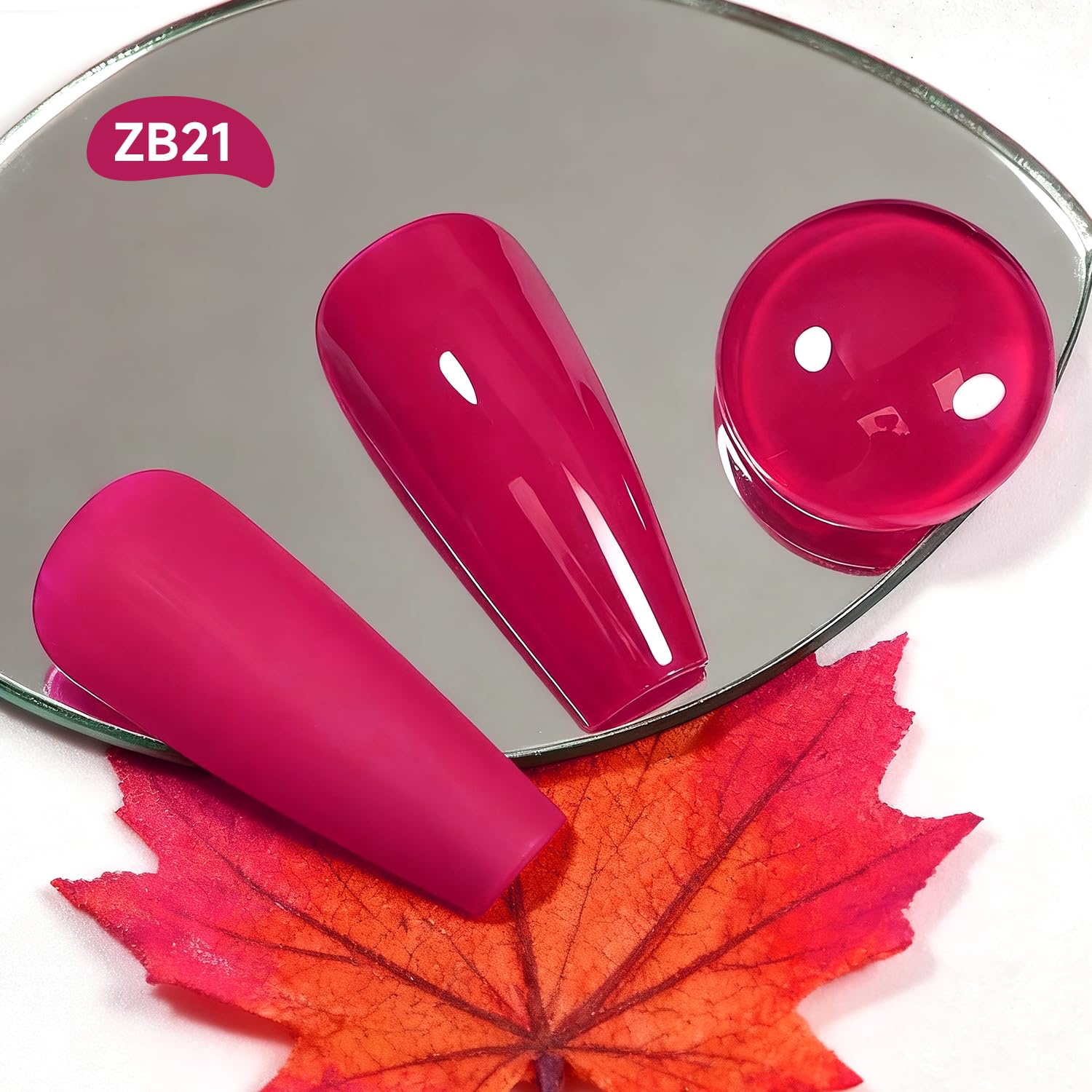 OpenLive Esmalte Rosa Rojo, brillo intenso para uñas radiantes y duraderas.