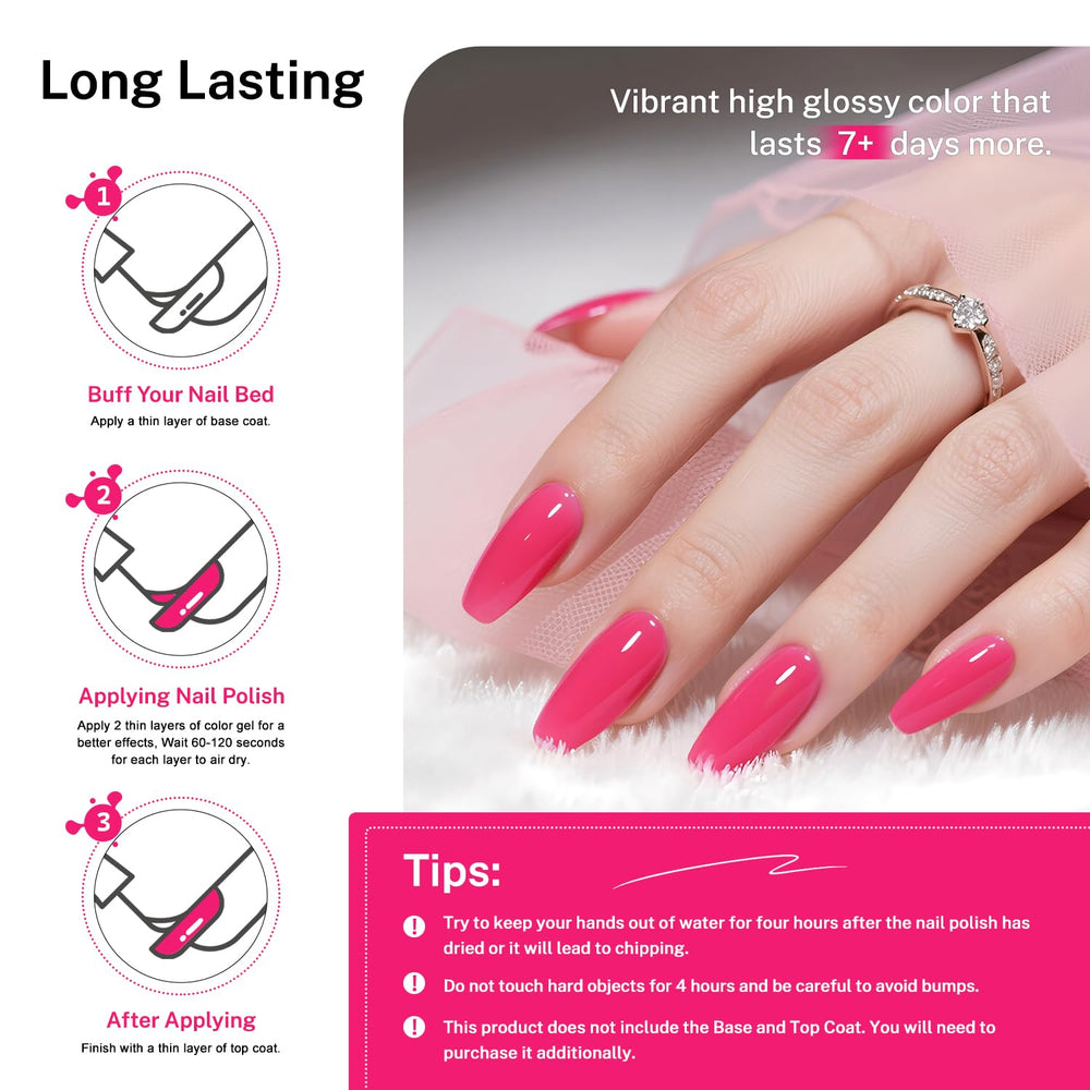 OpenLive Esmalte rosa rosado, perfecto para arte de uñas DIY en casa.