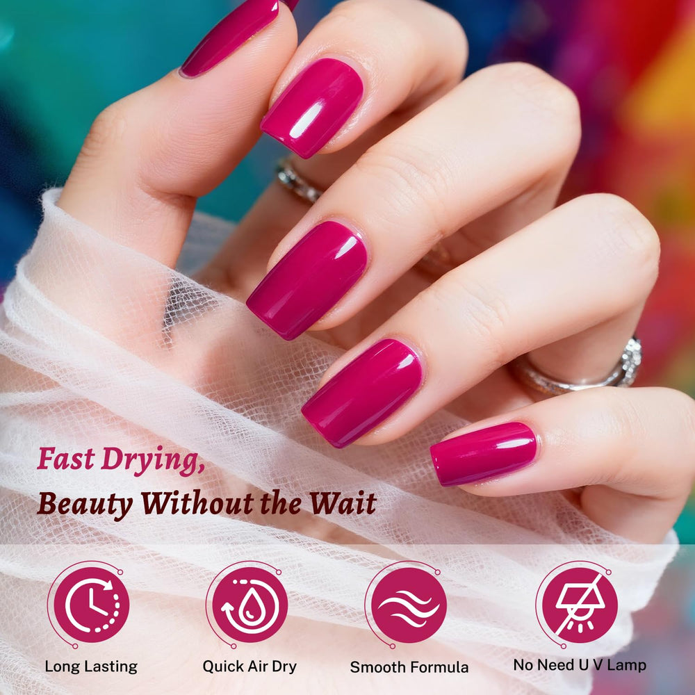 OpenLive Esmalte Rosa Rojo, secado rápido sin lámpara para retoques.
