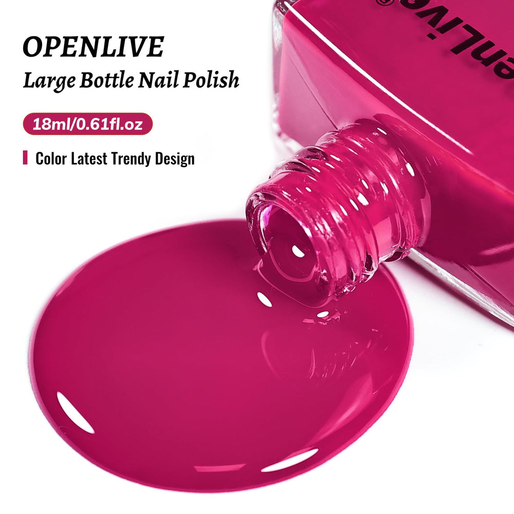 OpenLive Esmalte Rosa Rojo, acabado brillante para uso diario.