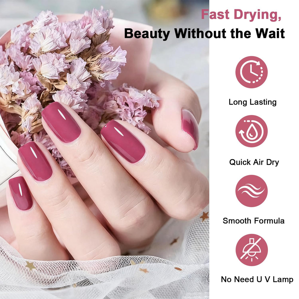 Uñas con OpenLive rosa oscuro, color duradero y cobertura uniforme