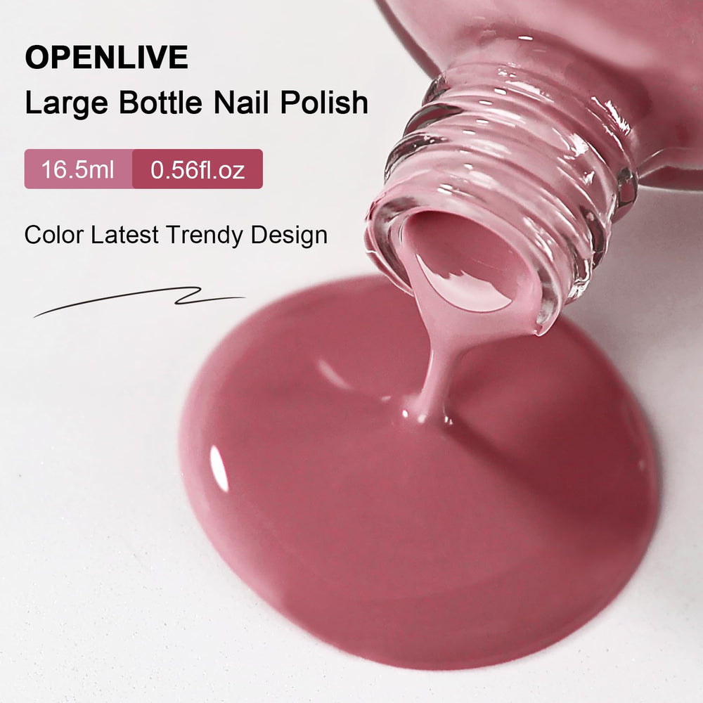 OpenLive botella grande, color rosa oscuro ideal para manicuras en casa