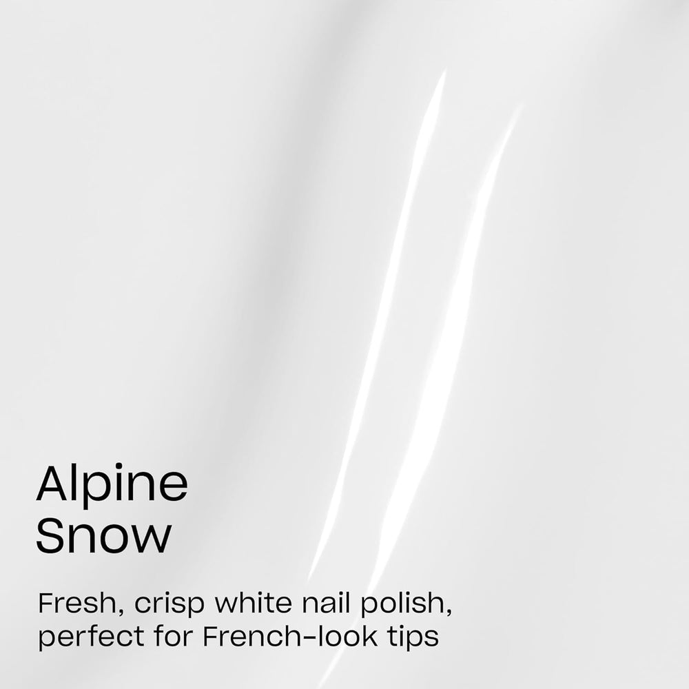 OPI Alpine Snow con brocha amplia profesional para cobertura uniforme