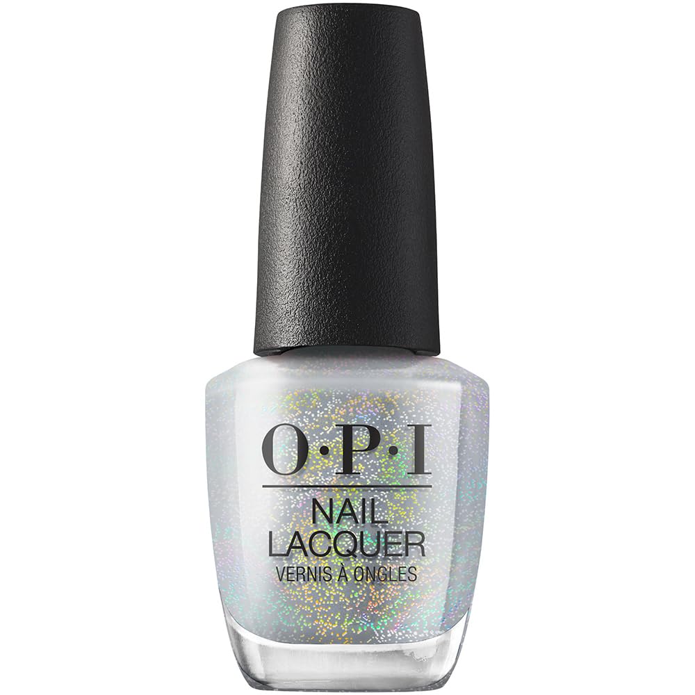 OPI I Cancer-tainly Shine, frasco plateado holográfico para un look luminoso.