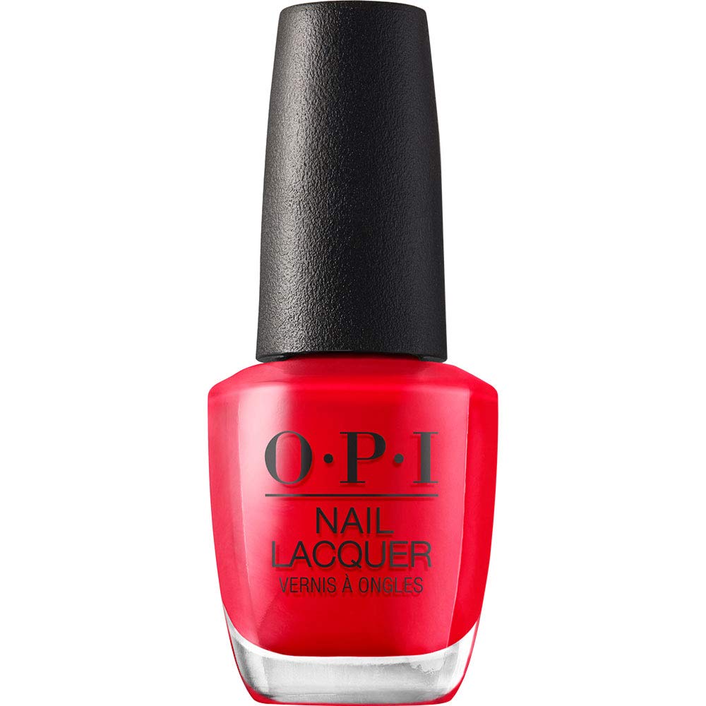 OPI Cajun Shrimp con brocha amplia para cobertura suave y uniforme