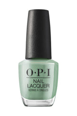 OPI $elf Made, esmalte verde brillante para uñas, cobertura uniforme.