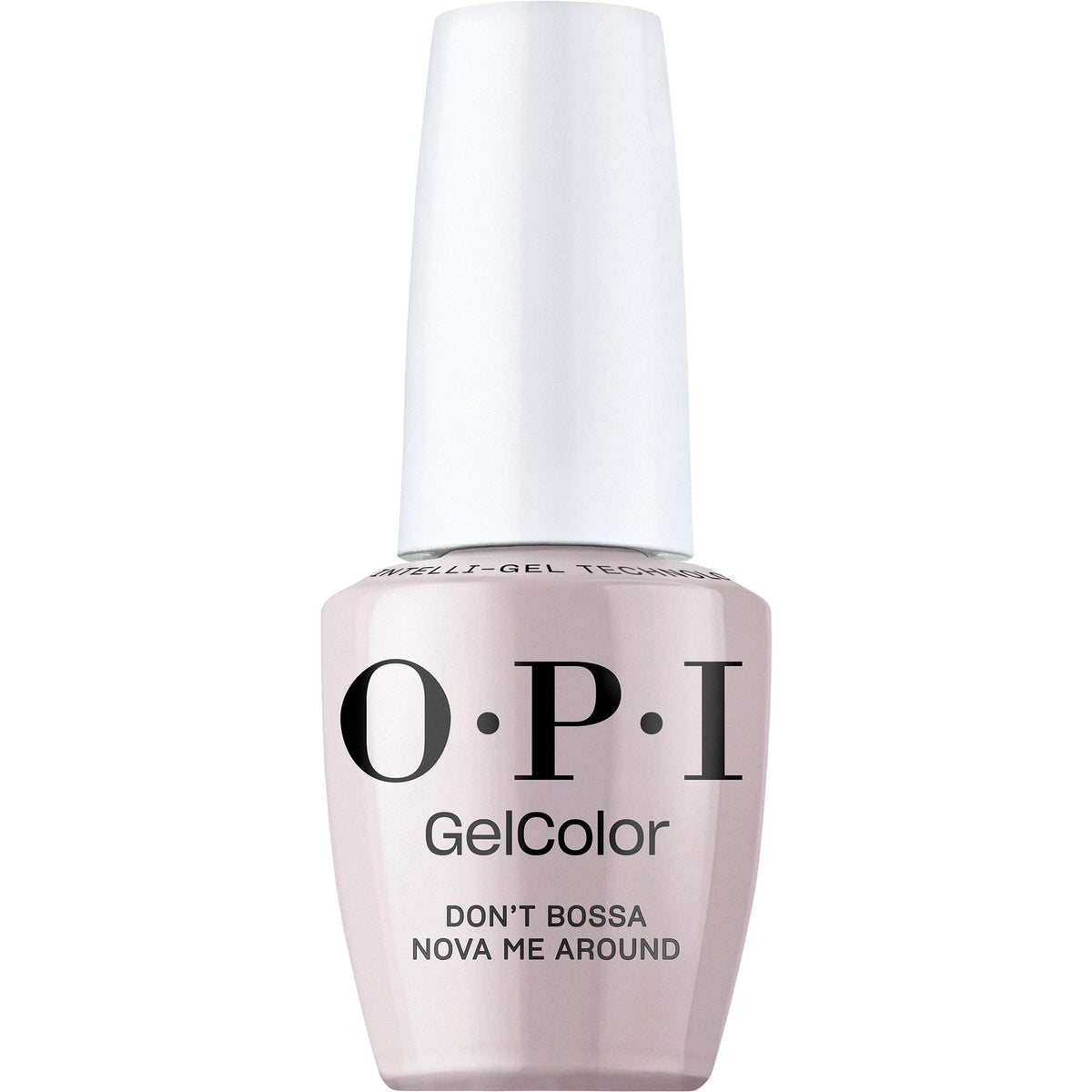 OPI GelColor Don't Bossa Nova Me Around en botella, tono crema duradero para uñas.