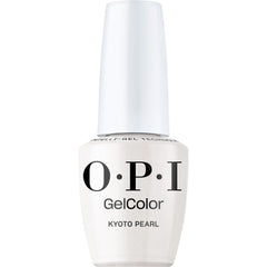 OPI GelColor Kyoto Pearl, botella con acabado perlado suave para uñas elegantes.