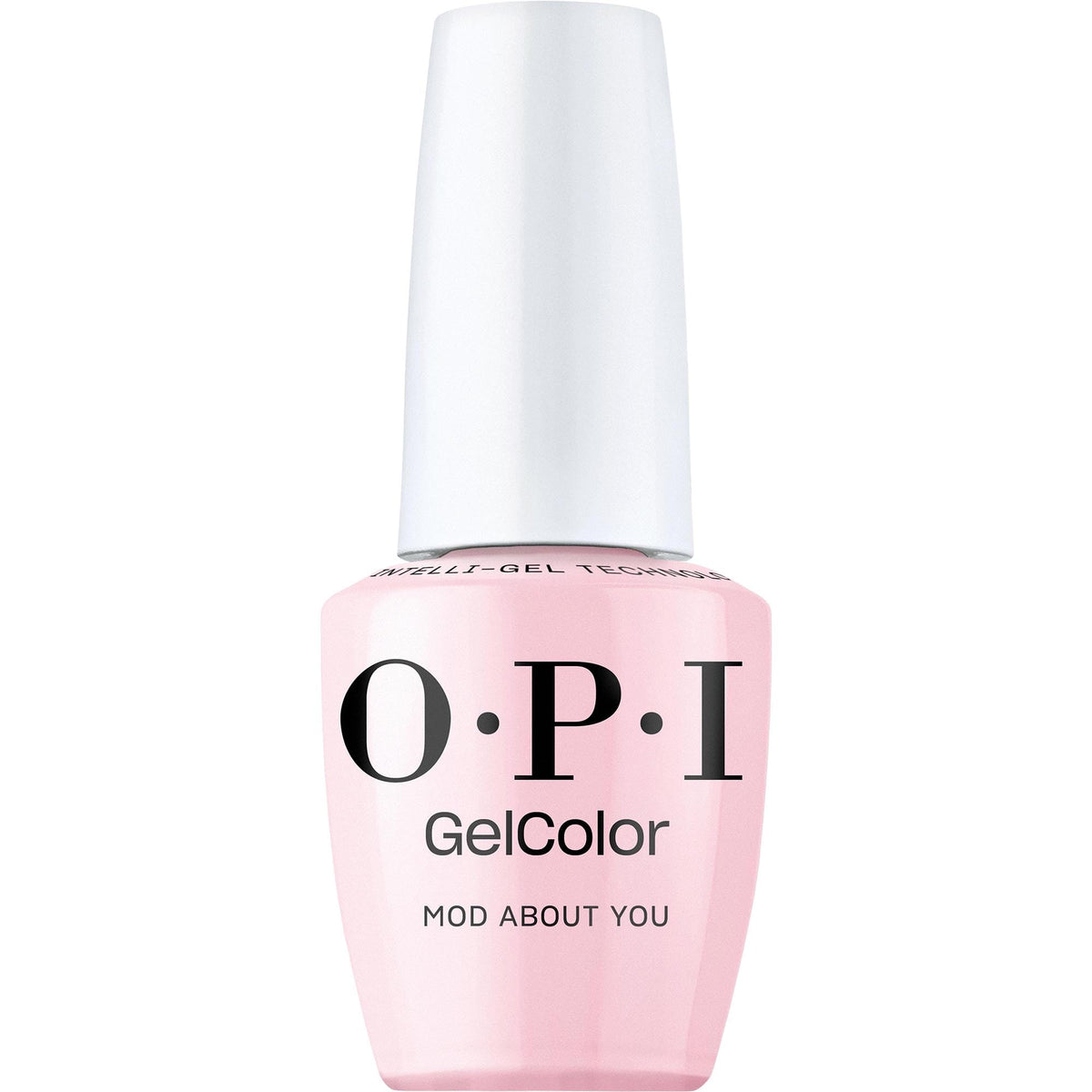 OPI GelColor Mod About You en botella, tono rosado pastel crema, acabado brillante.