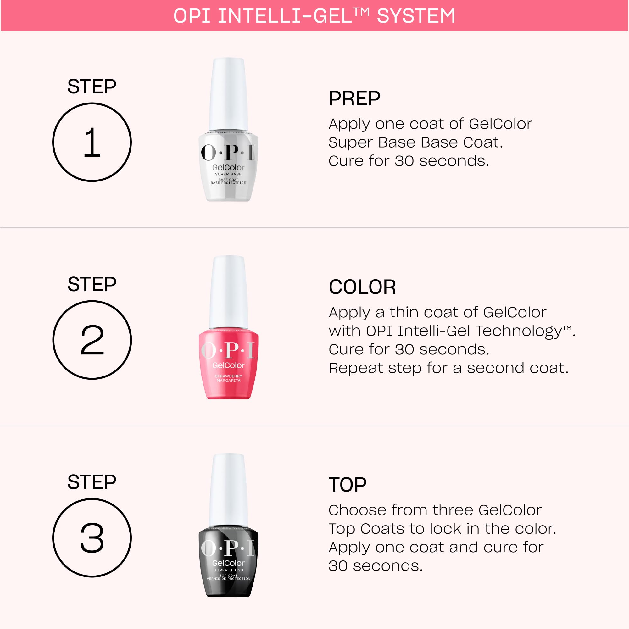 OPI GelColor retirada fácil en 15 minutos