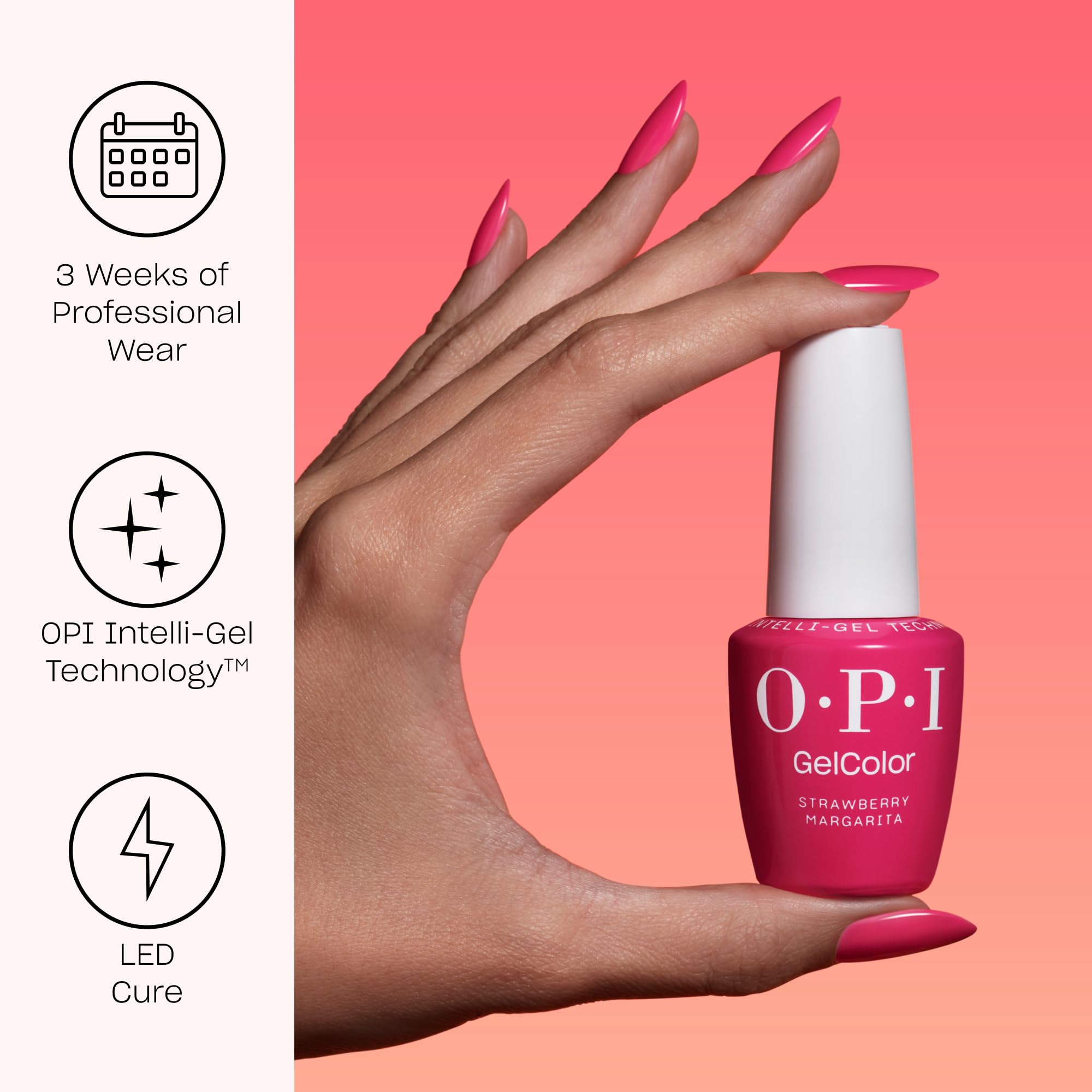 OPI GelColor top coat brush applying smooth, even coverage for nail art.