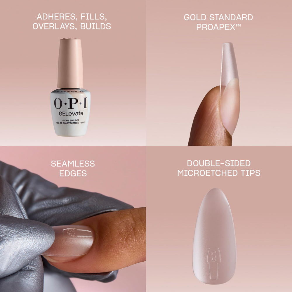 OPI GELevate creación de longitud para uñas cortas y medias.