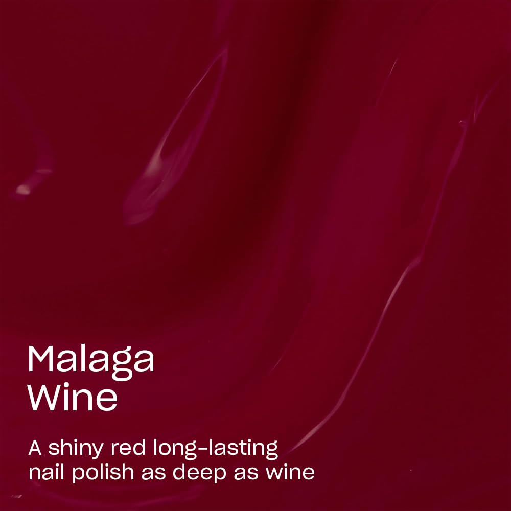 Acabado de alto brillo de OPI Malaga Wine para un look de salón