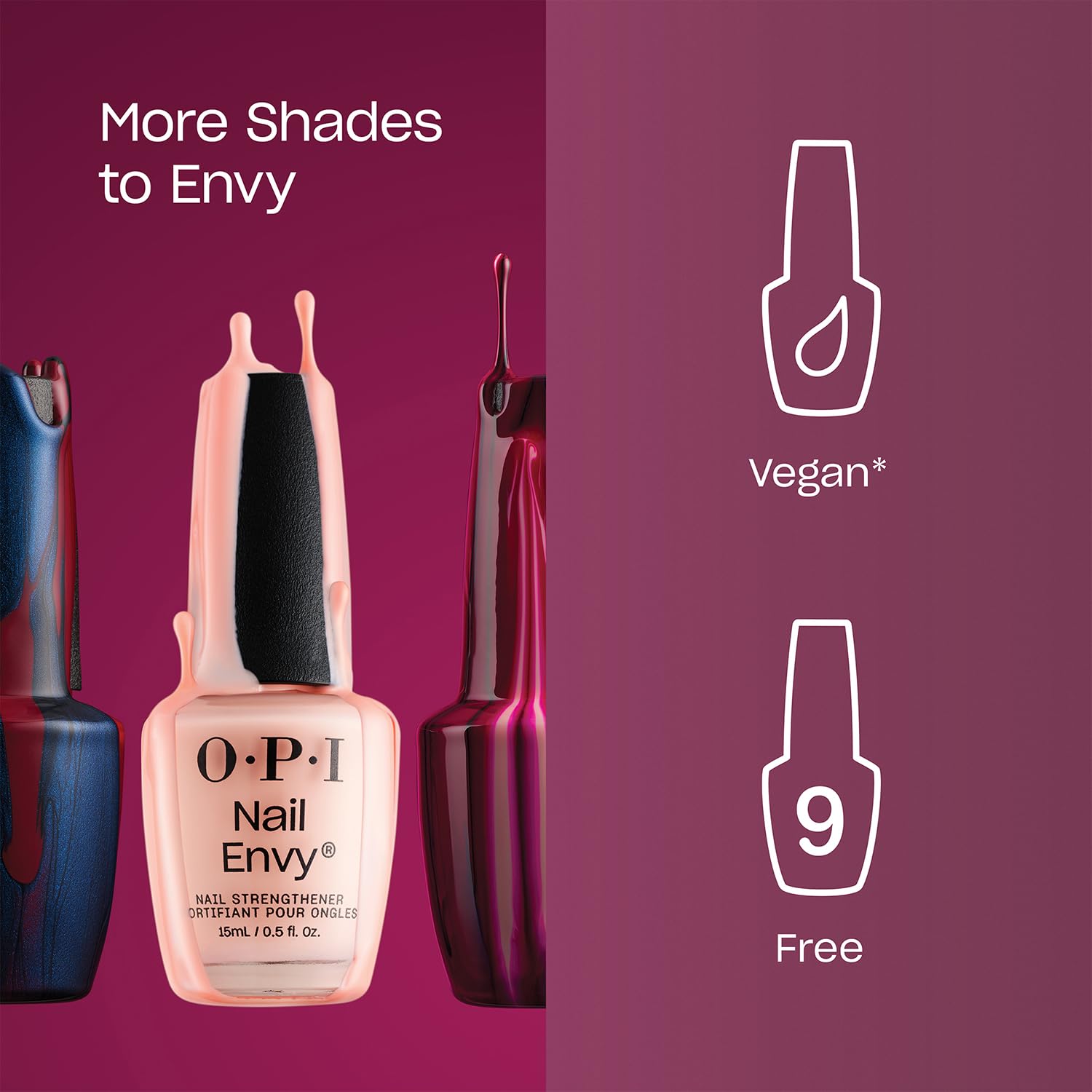 OPI Nail Envy Double Nude-y, textura cremosa, resultado nude natural en uñas.