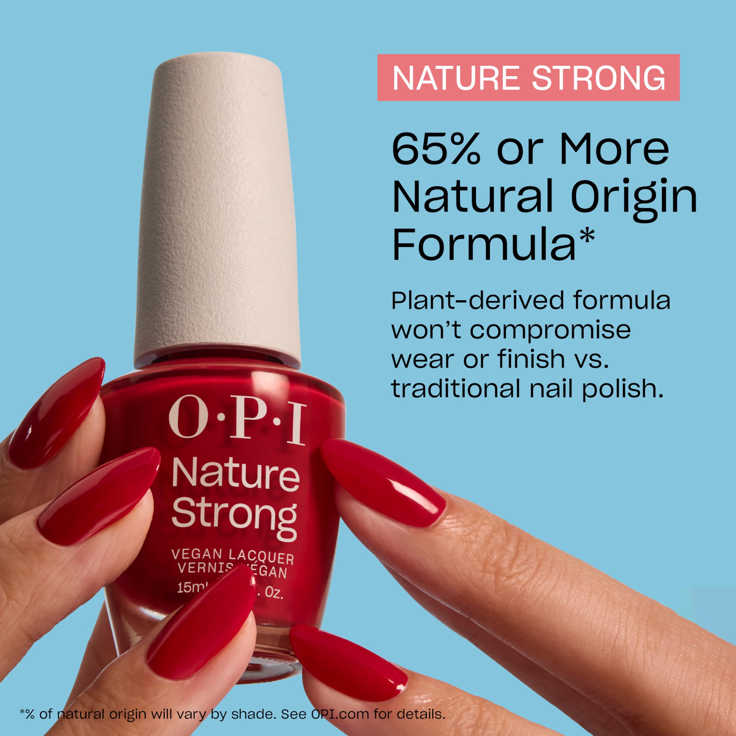 OPI Nature Strong, envase reciclado con plástico posconsumo.