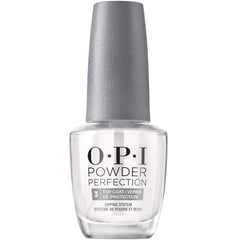 OPI Powder Perfection Capa Superior en botella con brillo duradero.