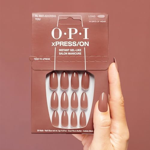 OPI xPRESS/ON El Mat-Adoring You conjunto 30 uñas varios tamaños