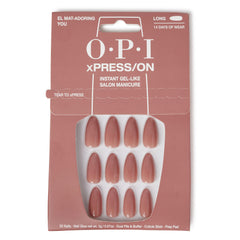 OPI xPRESS/ON El Mat-Adoring You uñas largas en almendra duraderas para uso diario