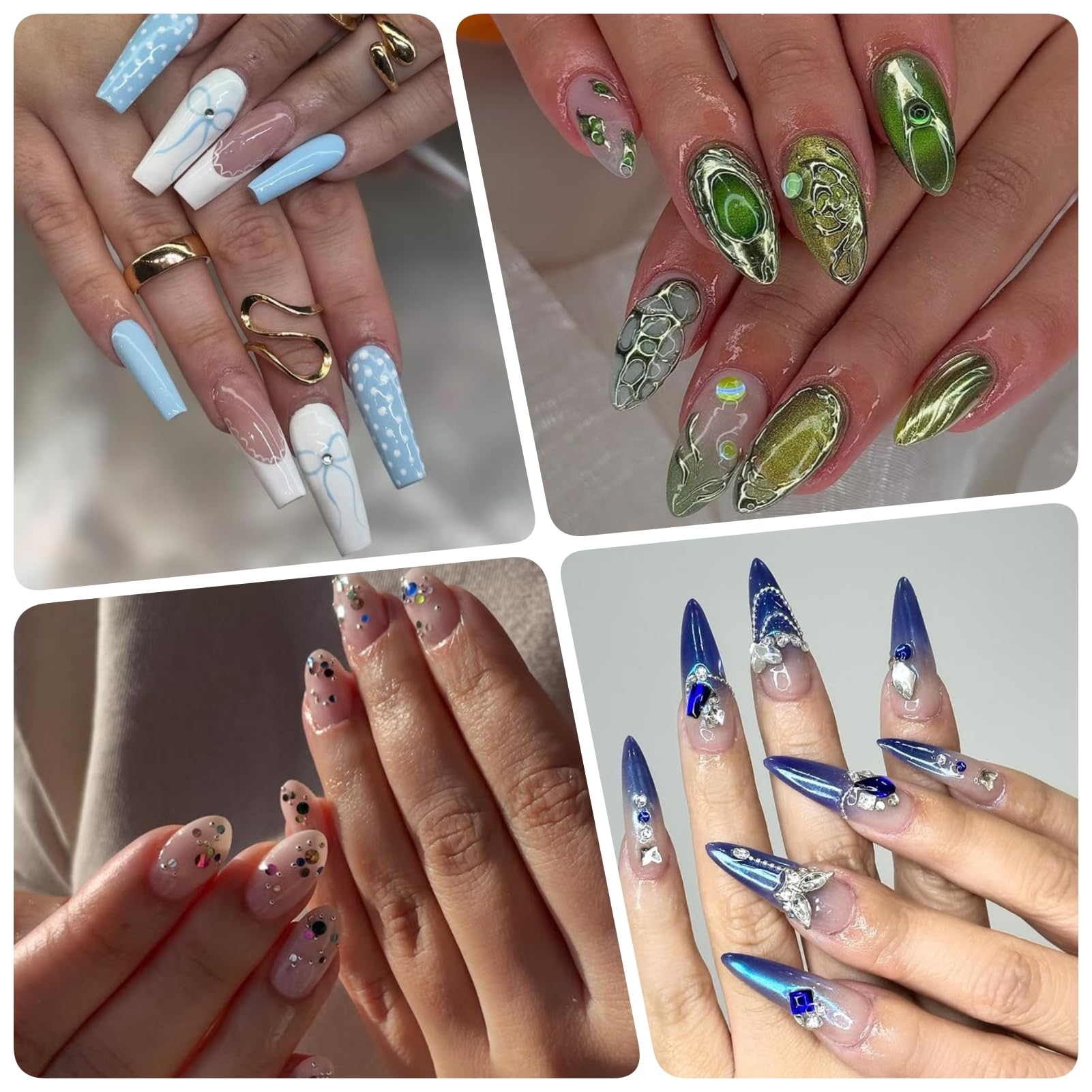 OPMADM burbujas y resina: brillos sutiles para un acabado elegante.