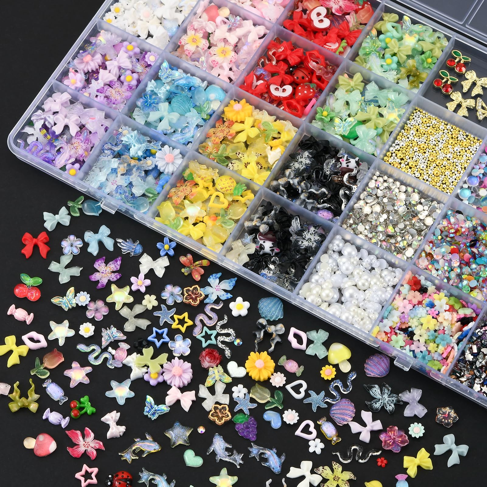 OPMADM cristales para uñas: piedras brillantes para looks glamorosos.