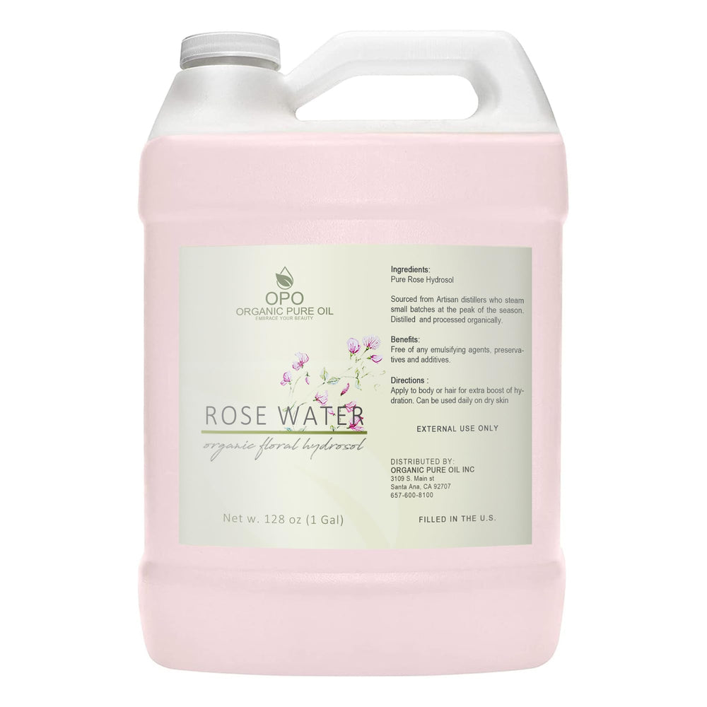 OPO hidrolato de rosa, botella de 128 oz para rostro y cuerpo.