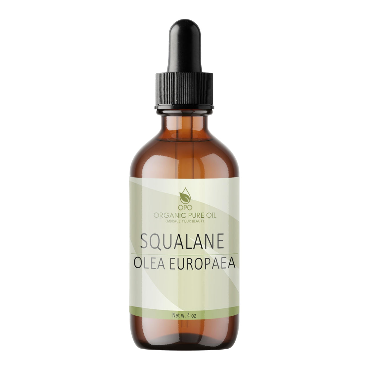 OPO Aceite de Esqualano, vertido en frasco, hidratación suave para rostro.