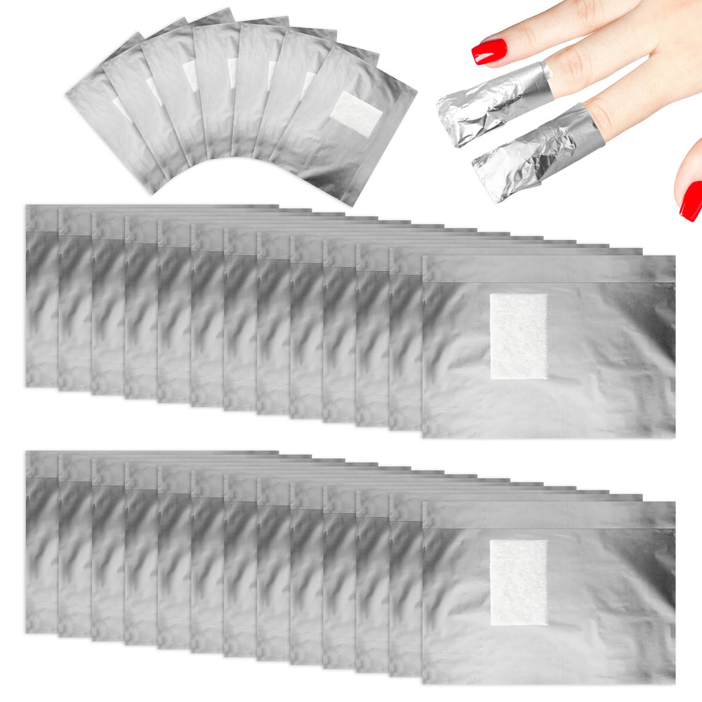 Opvixi envueltas de aluminio para quitar esmalte protegen la uña durante la eliminación