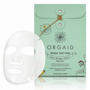 ORGAID mascarilla en lámina antiedad para piel más radiante