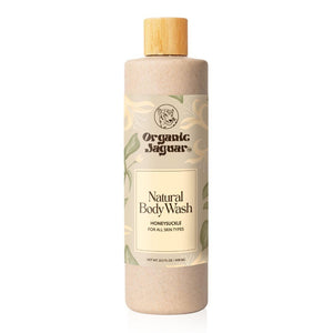 Organic Jaguar gel de ducha con Aloe vera y madreselva en botella para hidratación diaria