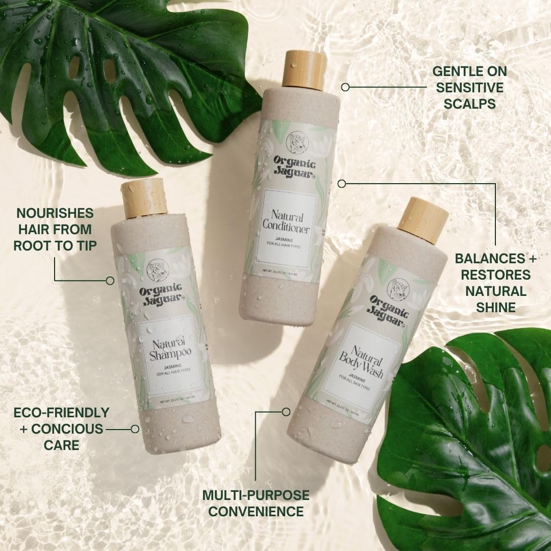 Con jazmín y aloe vera, aroma agradable y hidratación suave.