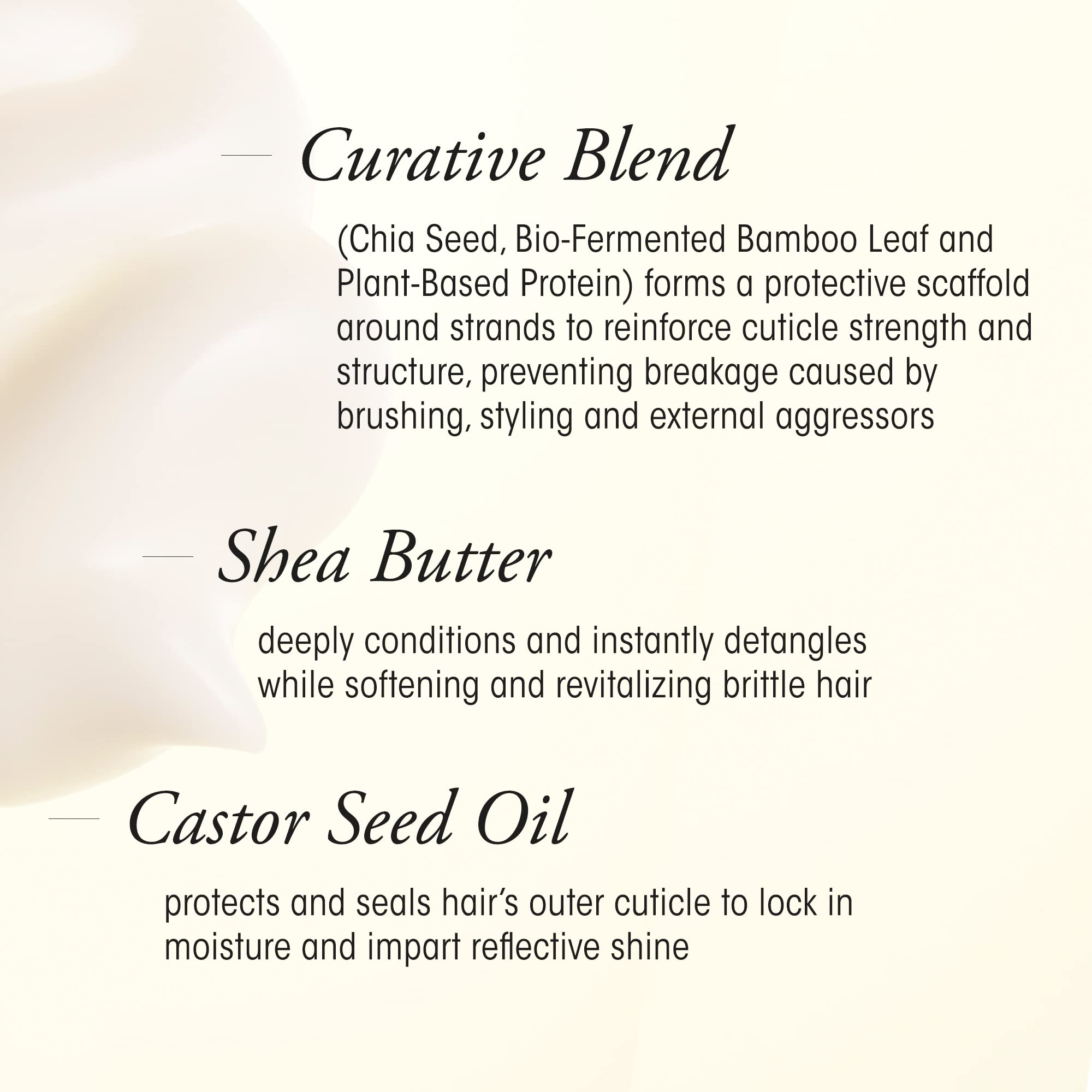 Oribe Alquimia: aplicación en cabello, sección por sección para fortalecimiento.