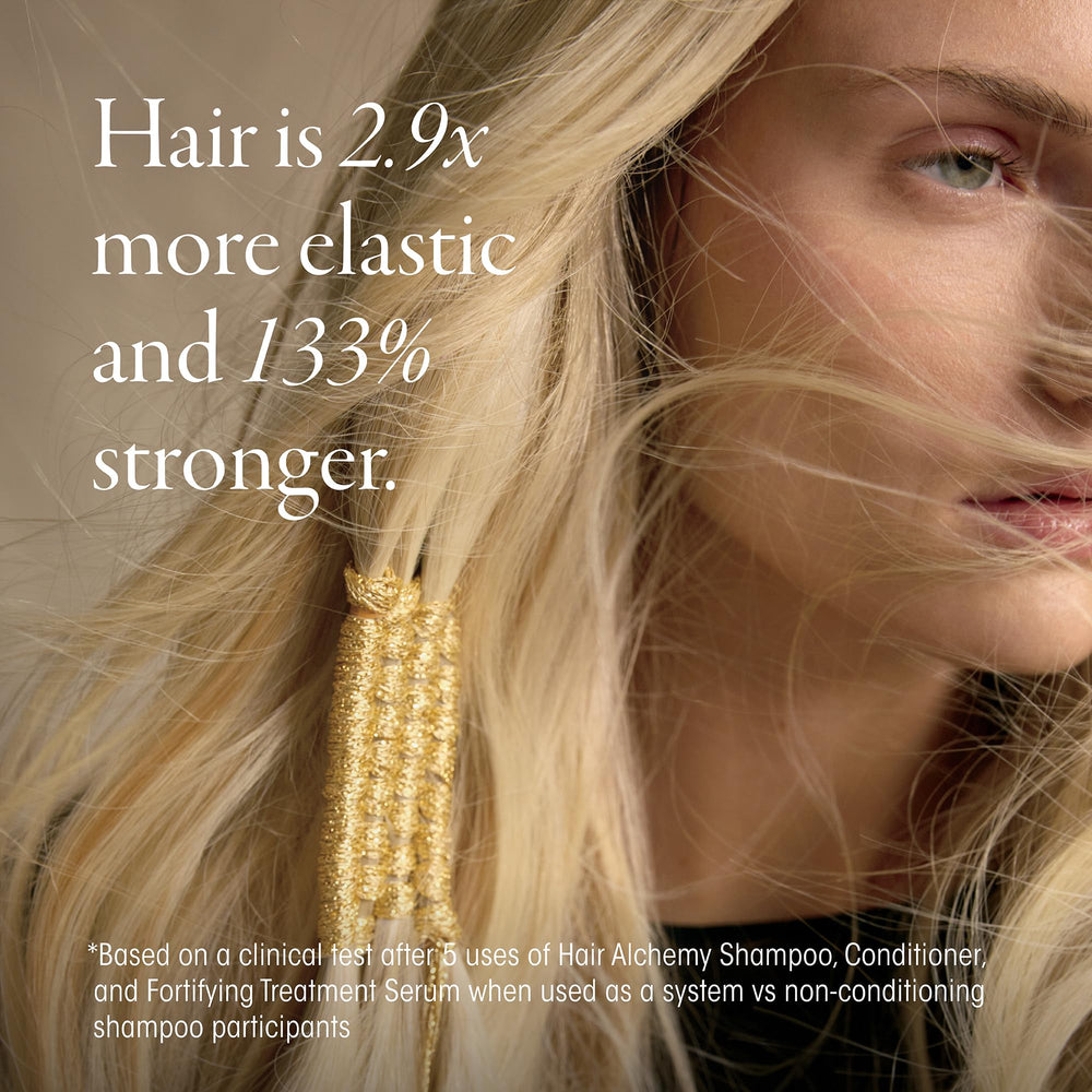 Textura sedosa con brillo natural Hair Alchemy para acabado liso