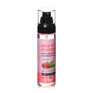 Orientdreads botella con spray de agua de rosas y menta para hidratación capilar