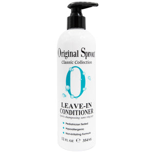 Original Sprout acondicionador sin enjuague, botella vertiendo, controla el frizz