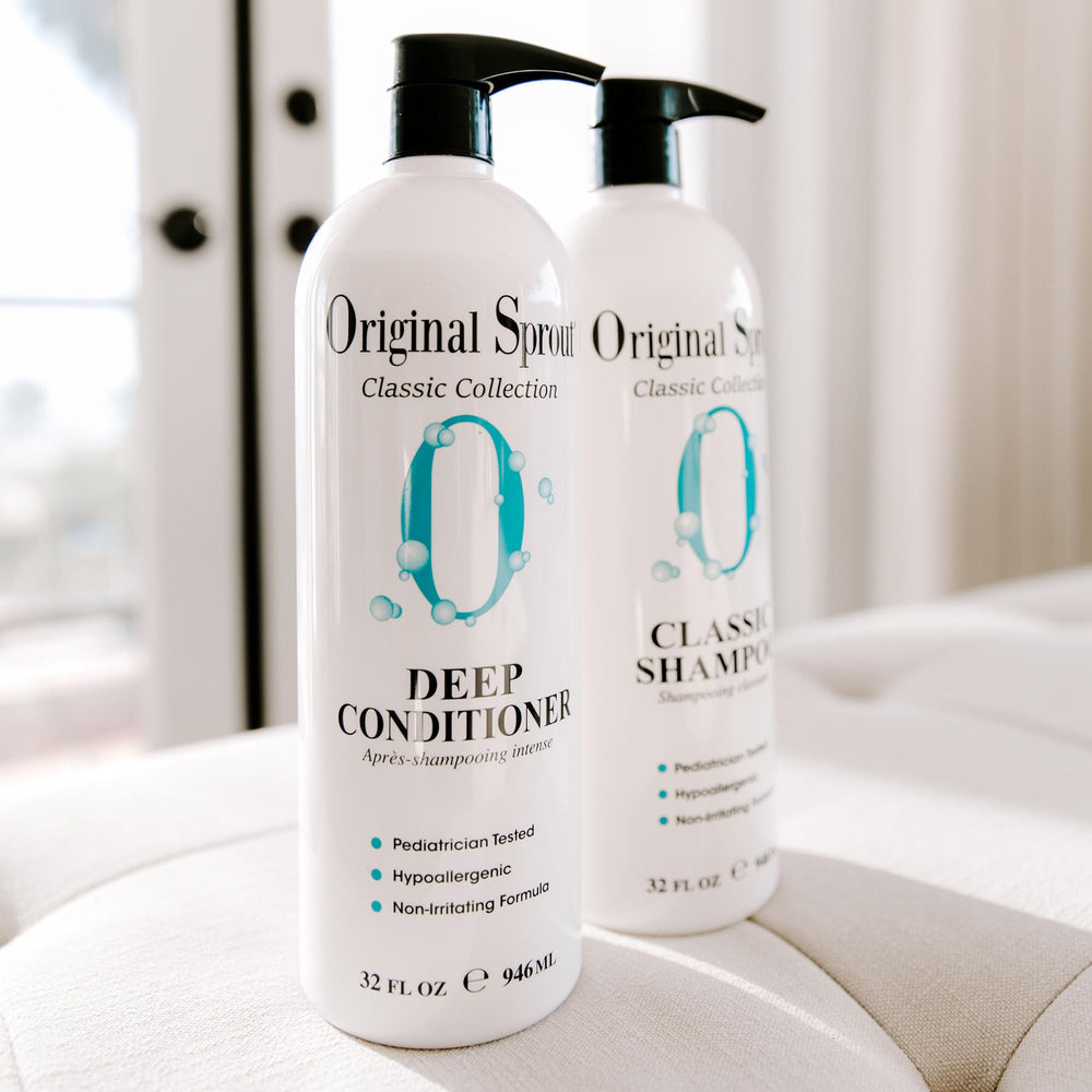 Extractos de frutas y vegetales en Original Sprout Deep Conditioner para cabello sano