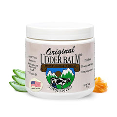 Original Udder Balm tarro sin aroma para piel sensible y uso diario.