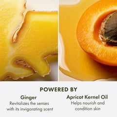 Origins contiene aceite de albaricoque para nutrir la piel.