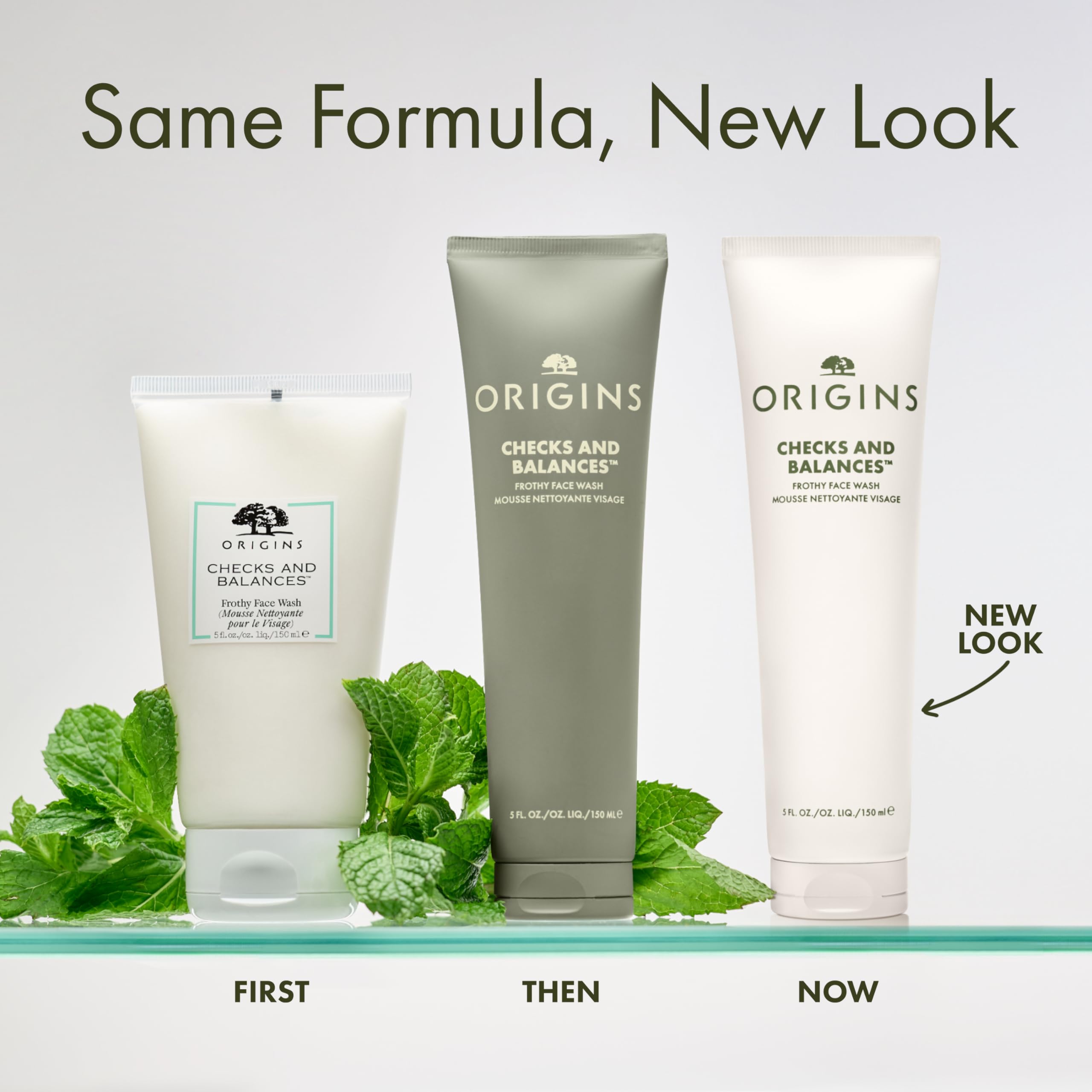 Origins limpiador facial espumoso elimina impurezas y maquillaje suavemente.
