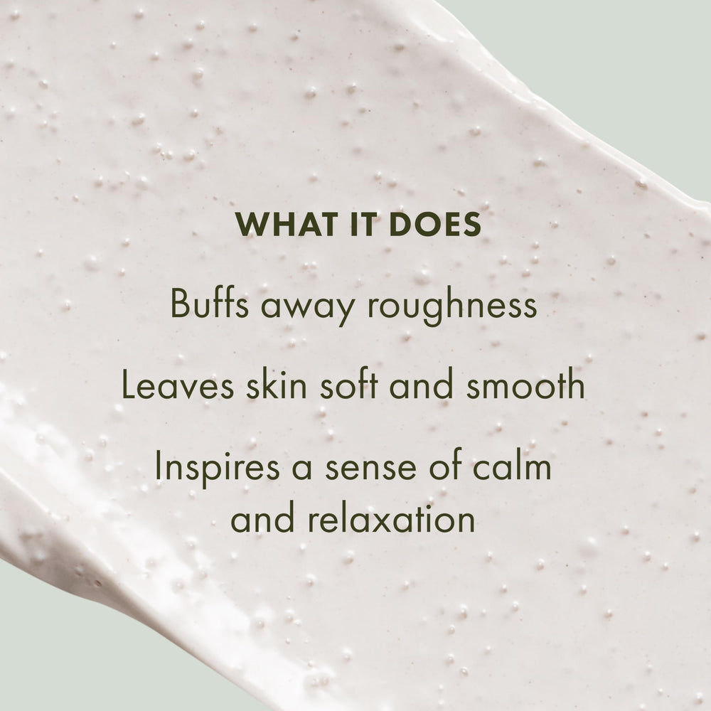 Origins Peace of Mind exfoliante corporal para suavizar la piel y mejorar la textura.