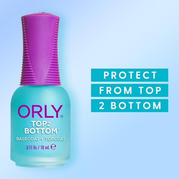 Orly Capa Superior e Inferior: brillo duradero para uñas brillantes todo el día