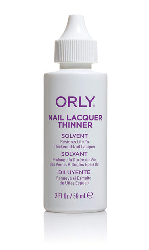 Diluente Orly para esmalte con gotero integrado facilita la reactivación del esmalte espeso