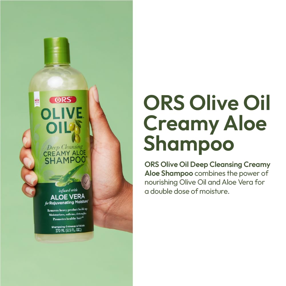 Aplicación en cabello con ORS aceite de oliva y aloe para desenredar.