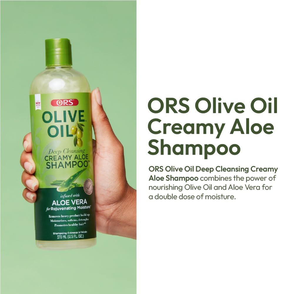 Aplicación en cabello con ORS aceite de oliva y aloe para desenredar.