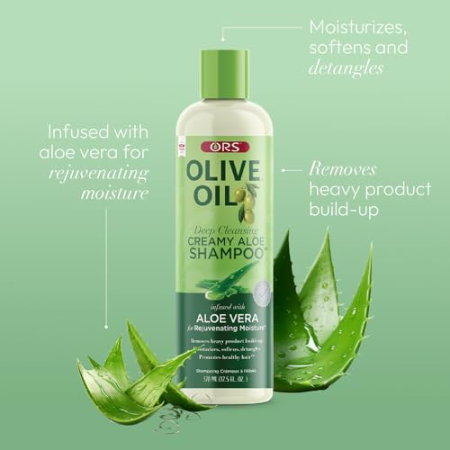 Botella ORS con aceite de oliva y aloe vera lista para uso diario.
