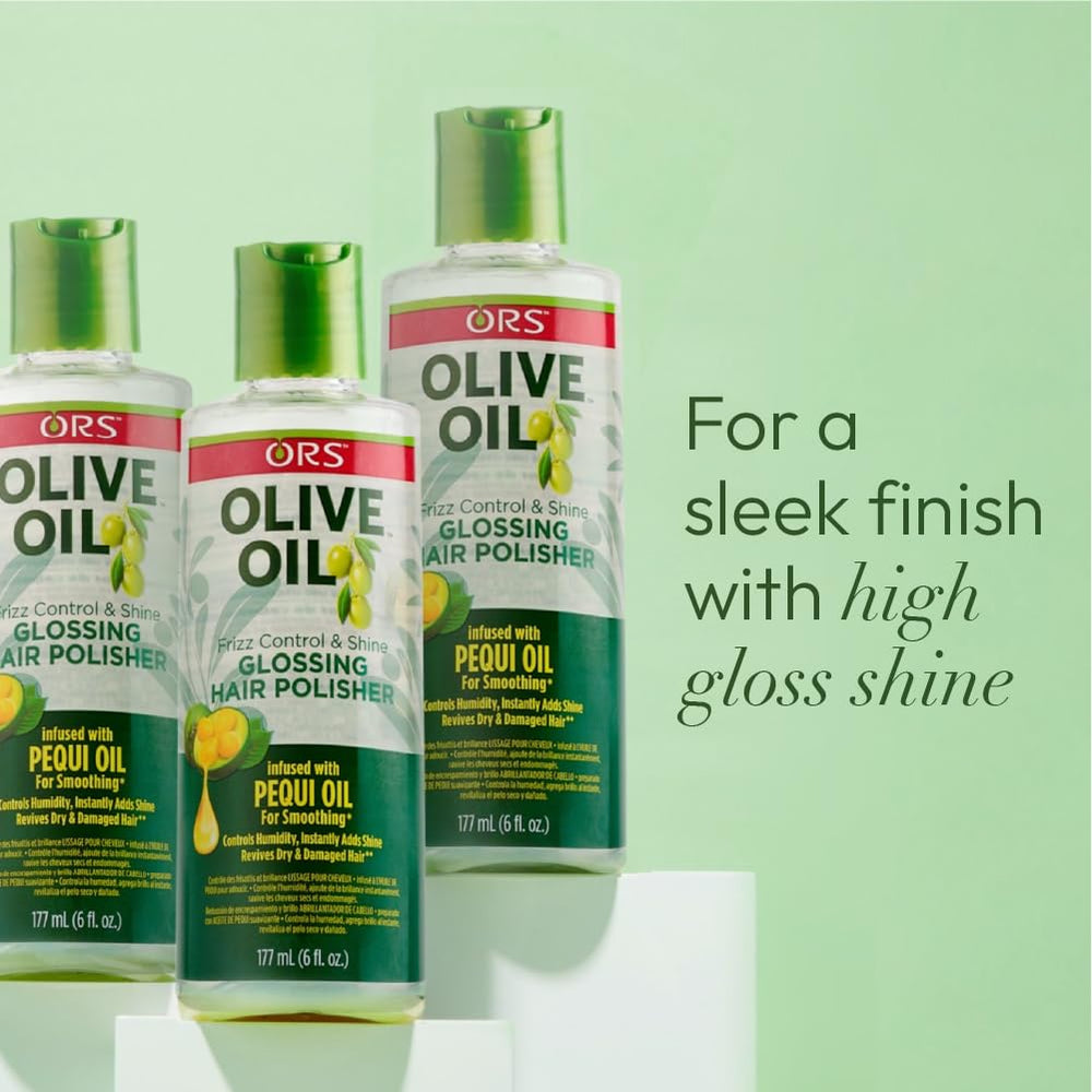 ORS Pulidor de Brillo con Aceite de Oliva: facilita el peinado diario del cabello