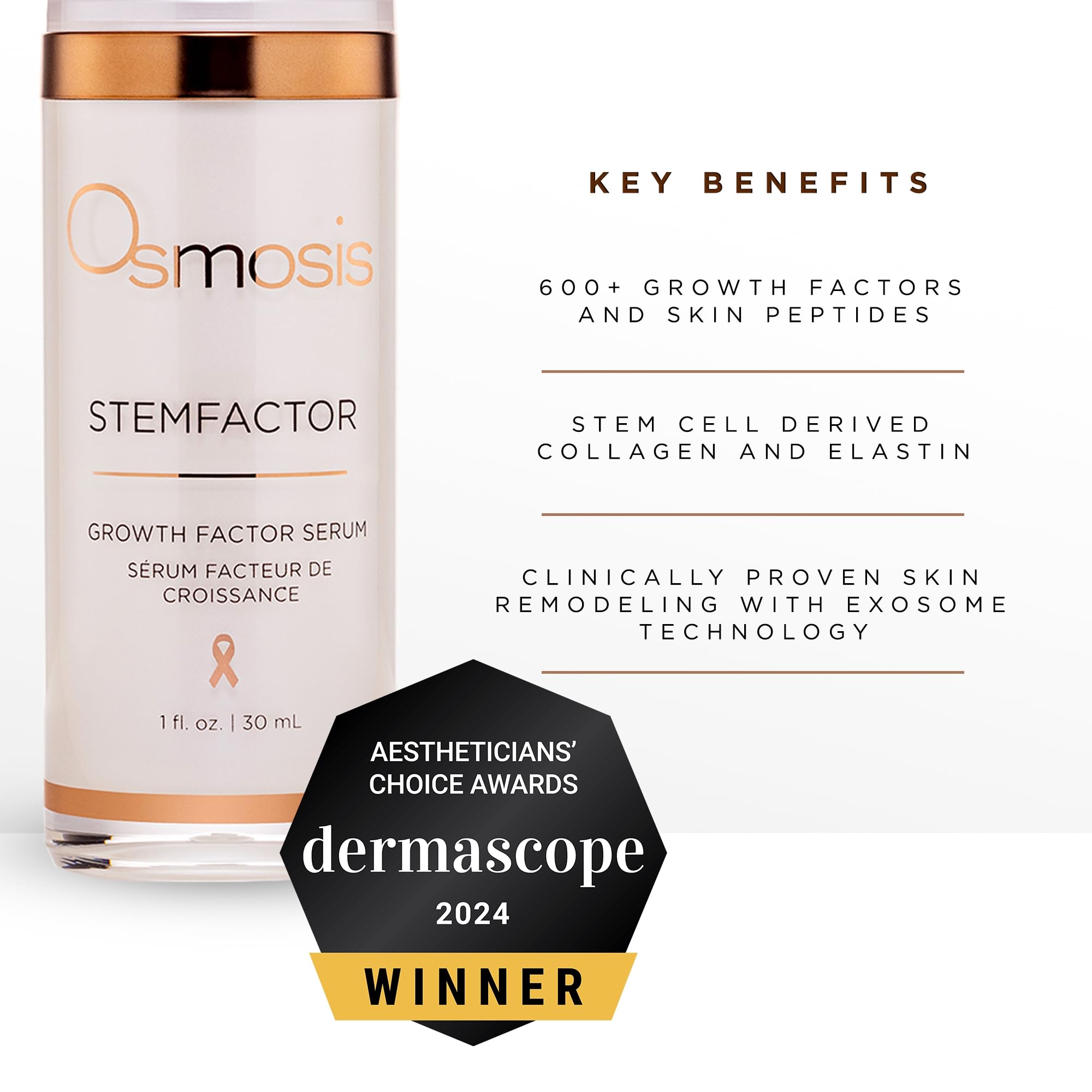 Osmosis StemFactor, aplicación diaria para cuidado constante de la piel.